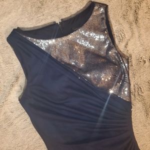 Navy Sequin Dress